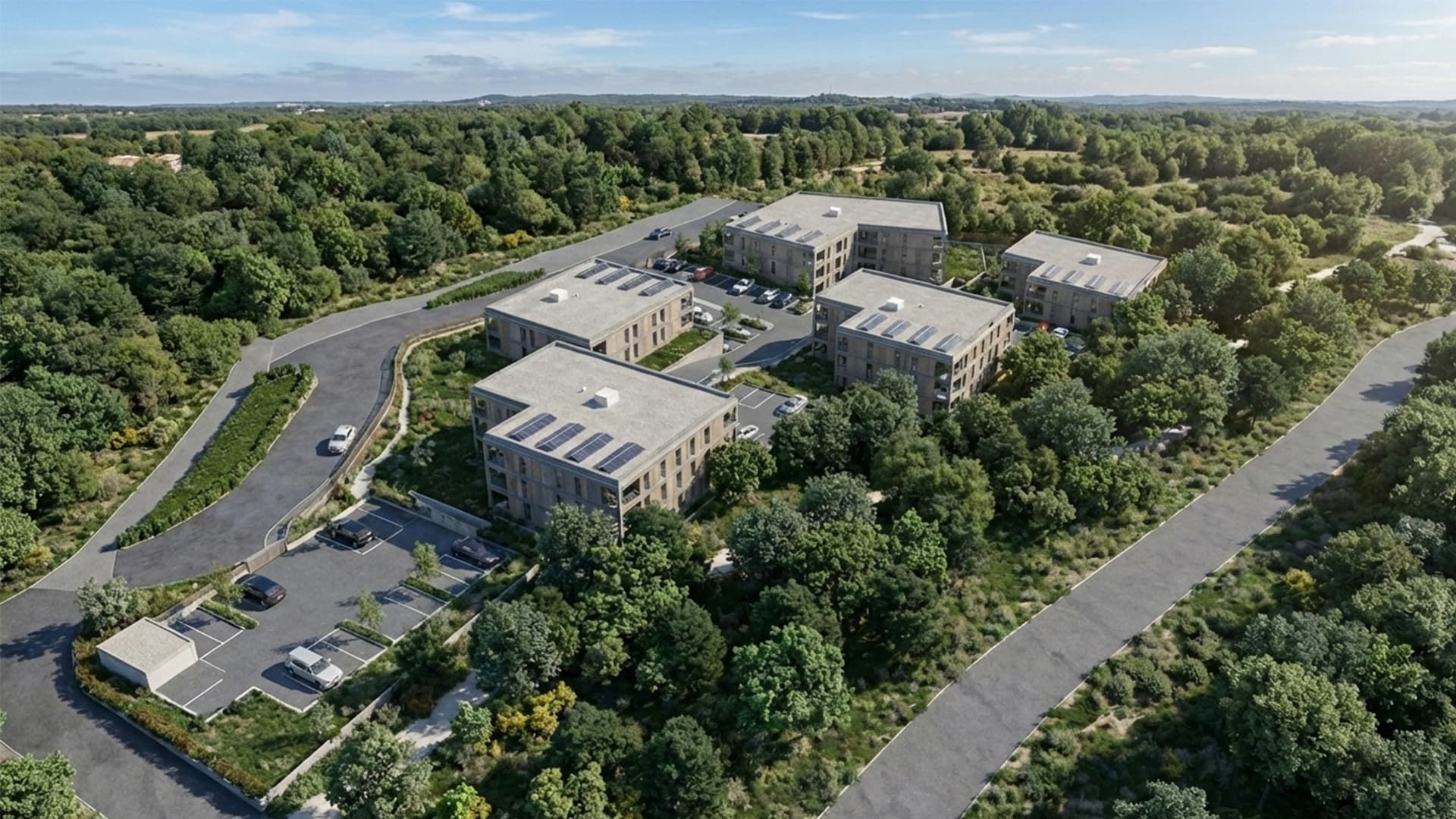 Vue aérienne 3D du programme A SUARA